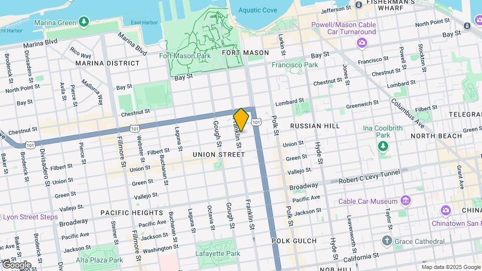 1580 Filbert St Mapa y Detalles de la Ubicación