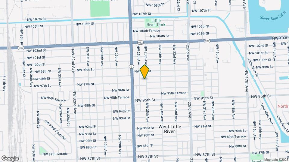 9728 NW 25th Ave, Unit 1 Map and Location Details