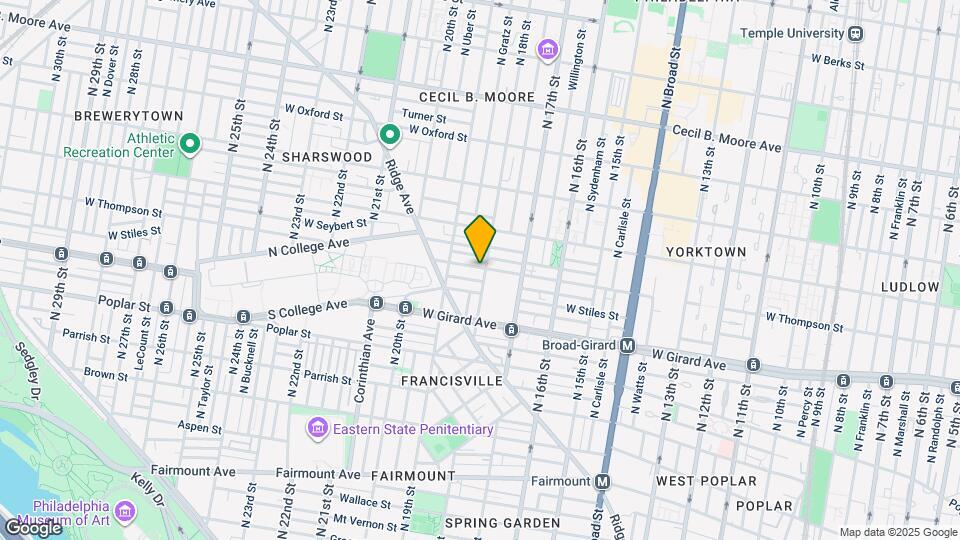 1252 N 18th St Map and Location Details