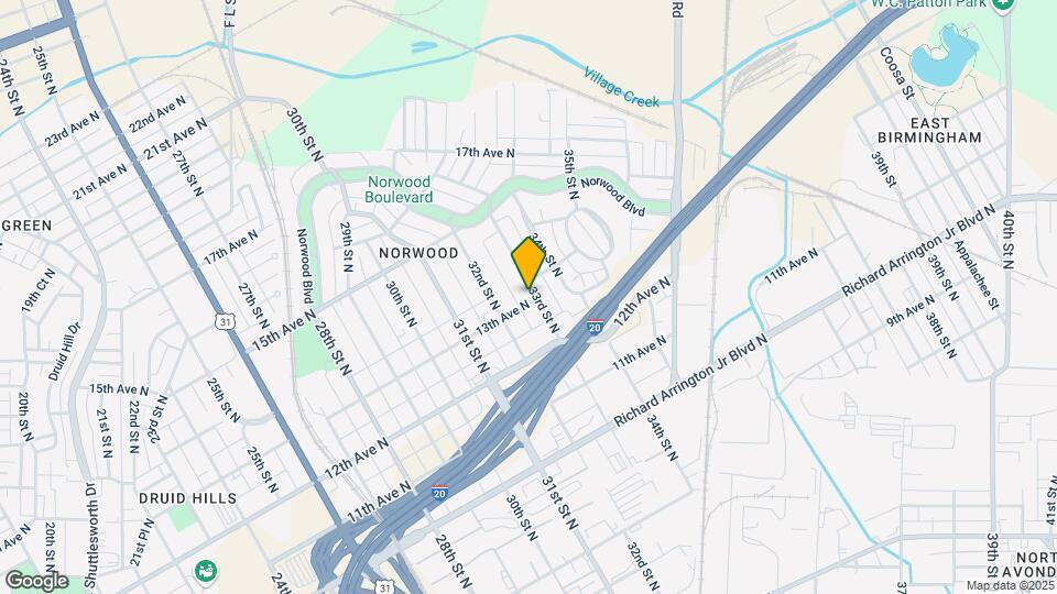 1300 33rd St N Map and Location Details