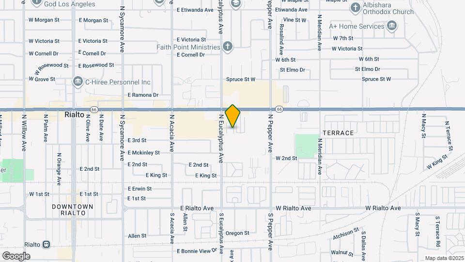 349 N Eucalyptus Ave Map and Location Details
