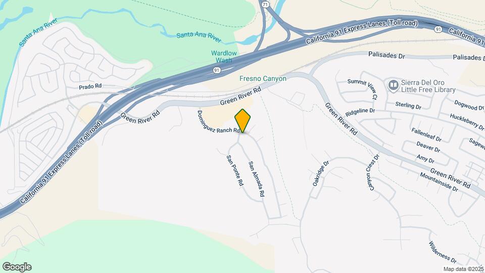 1321 San Ponte Rd Map and Location Details