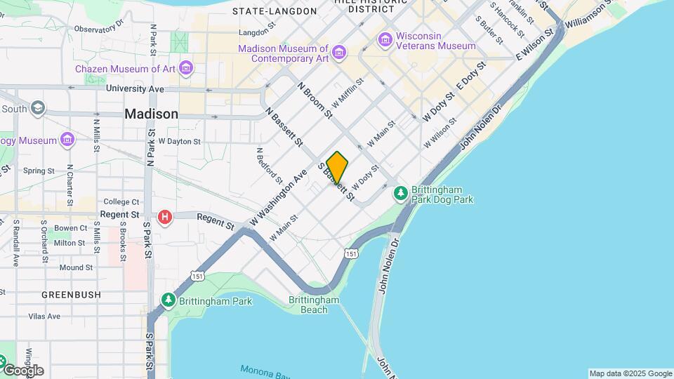 108 S Bassett St, Unit #1 Map and Location Details