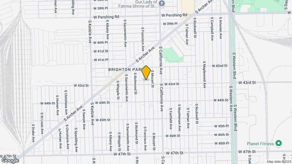 4251 S Francisco Ave, Unit Apt #2 Map and Location Details