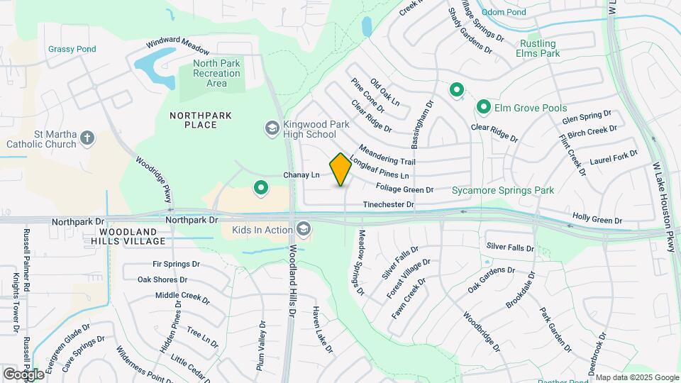 3919 Forest Bluff Dr Map and Location Details