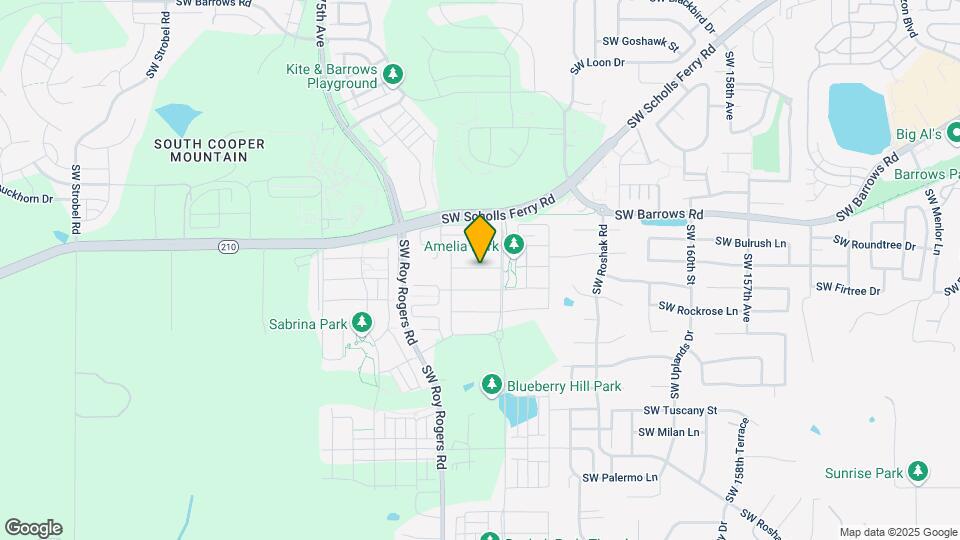 16858 SW Larkspring Ln Map and Location Details