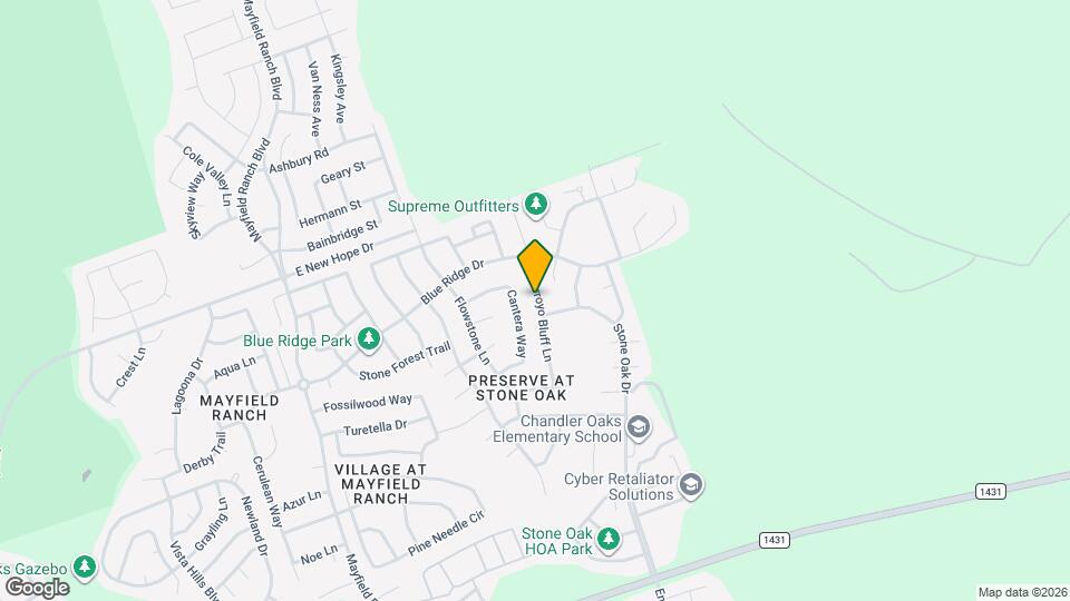 3230 Arroyo Bluff Ln Map and Location Details
