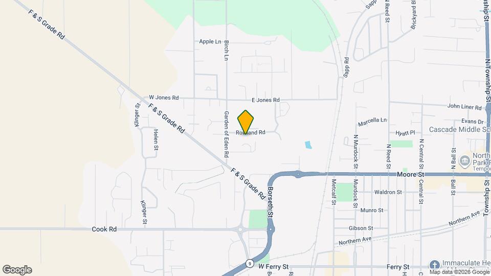 413 Rowland Rd Map and Location Details