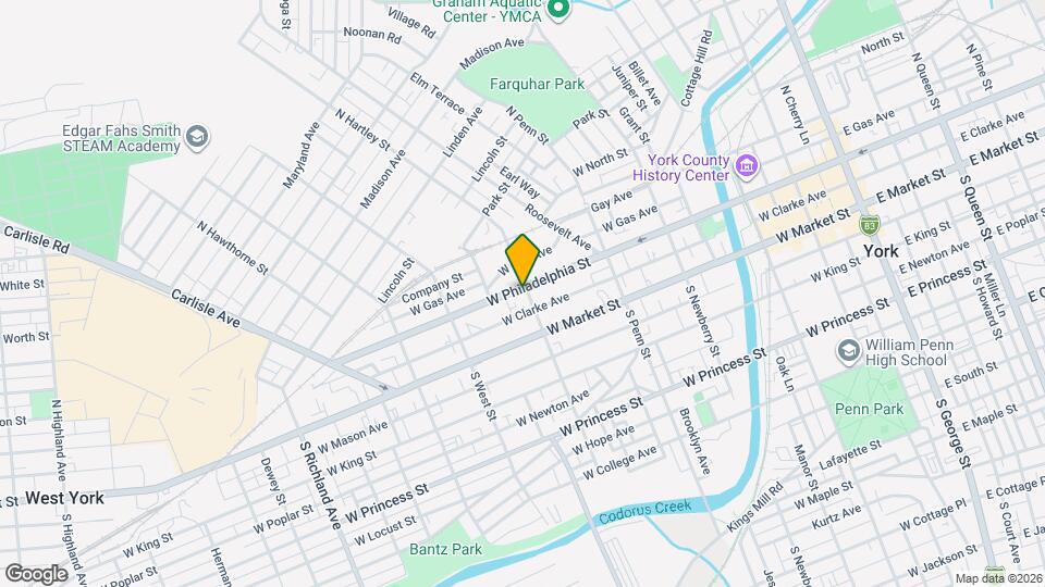 502 W Philadelphia St Map and Location Details