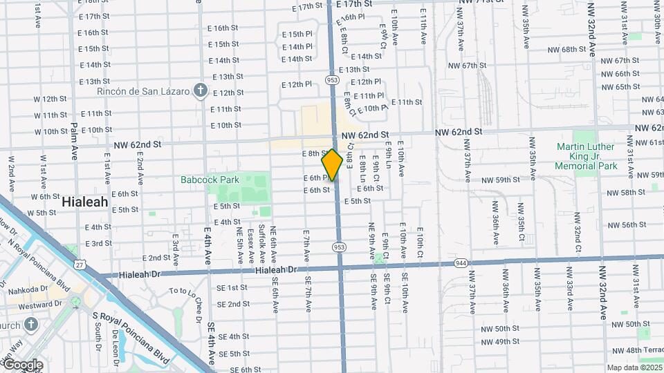 610 E 8th Ave Map and Location Details