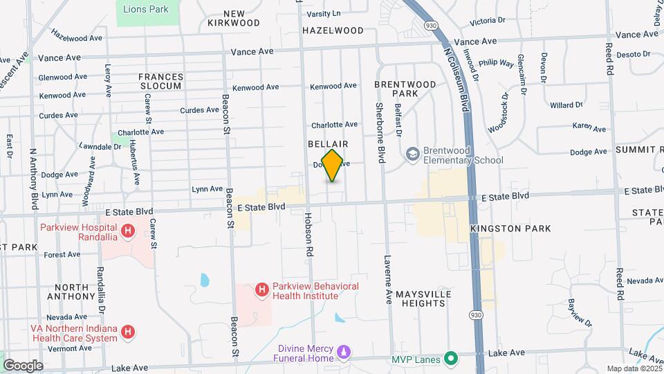 2326 White Oak Ave Map and Location Details