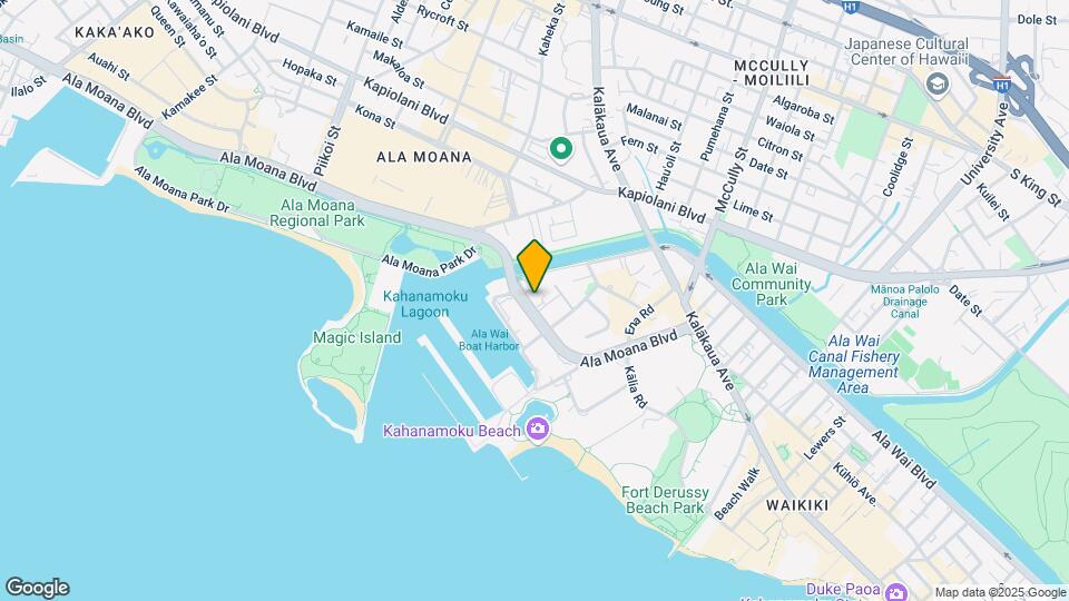 1690 Ala Moana Blvd Map and Location Details