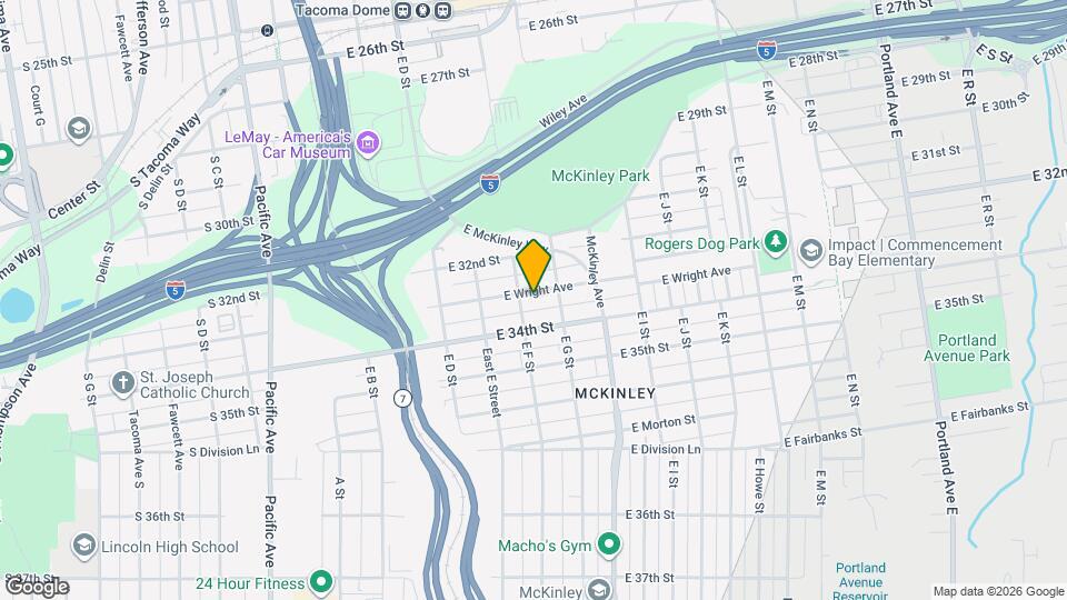 608 E Wright Ave Map and Location Details