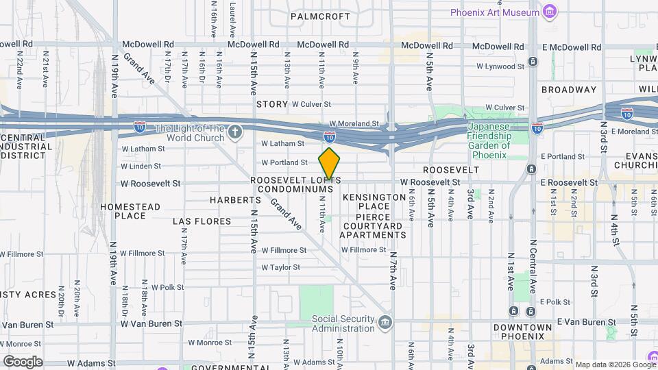 1011 W Roosevelt St Map and Location Details