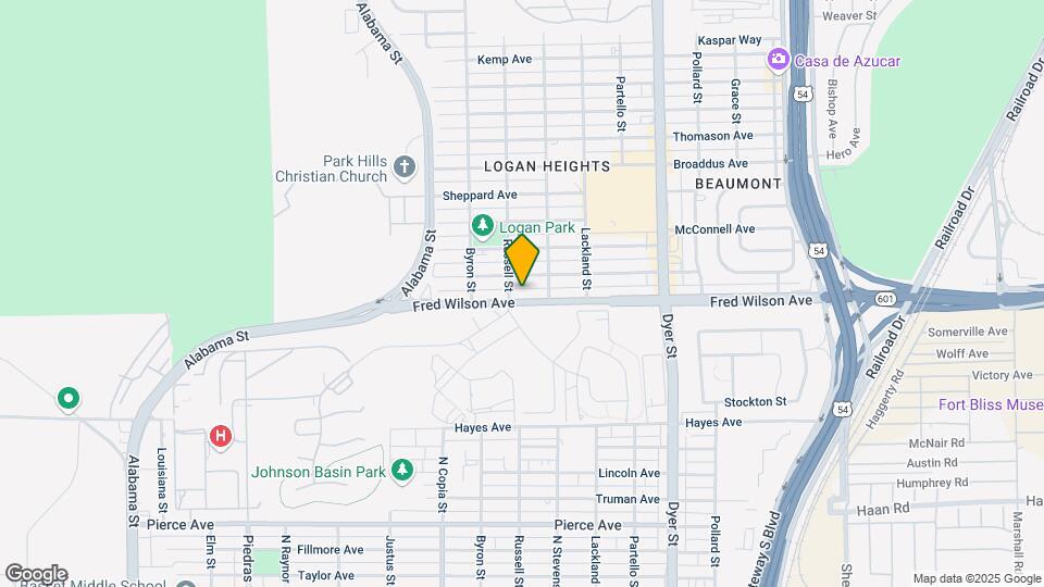 3609 Fred Wilson Ave Map and Location Details