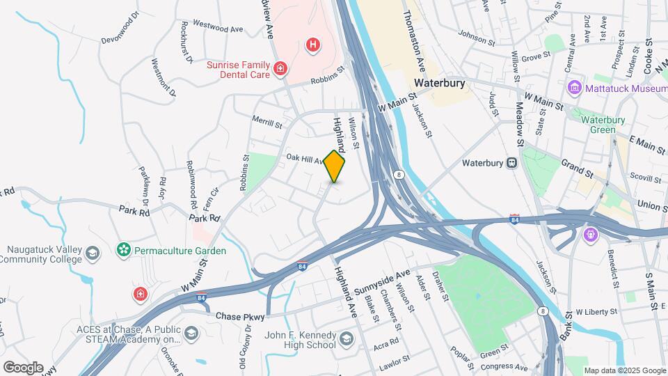 129 Highland Ave Map and Location Details