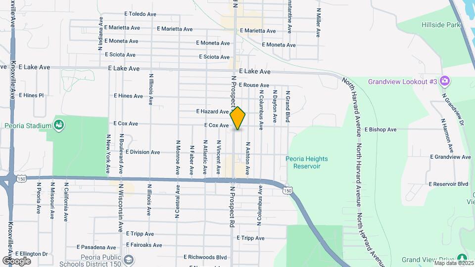 3916 N Prospect Rd Map and Location Details