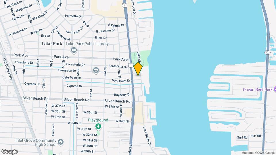 402 Lake Shore Dr Map and Location Details