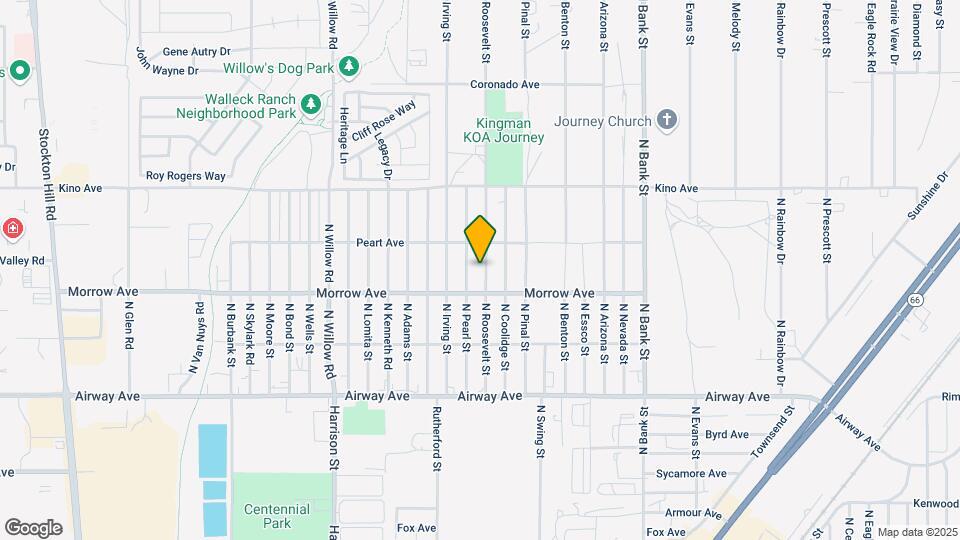 3653 N Roosevelt St Map and Location Details