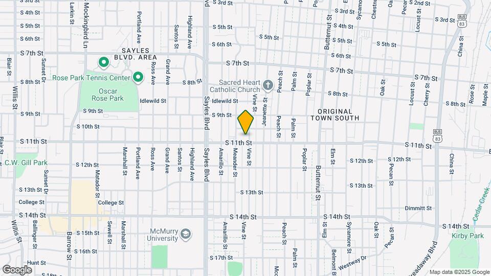 1034 Vine St Map and Location Details