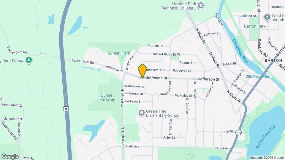 1525 Jefferson St Map and Location Details