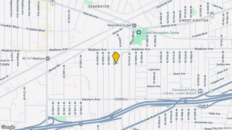 2071 W 103rd St Map and Location Details