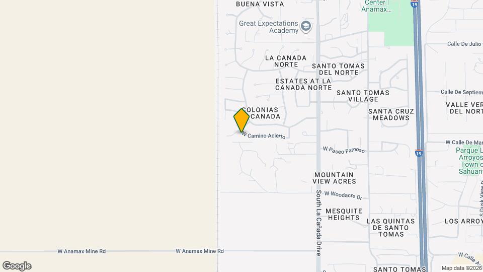 1679 W Camino Acierto Map and Location Details