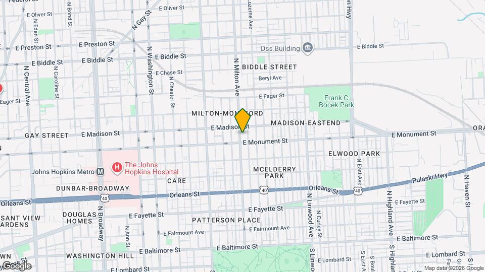 719 N Milton Ave Map and Location Details