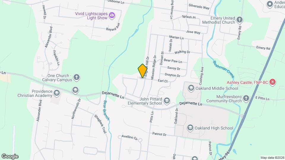 2431 English Hill Dr Map and Location Details