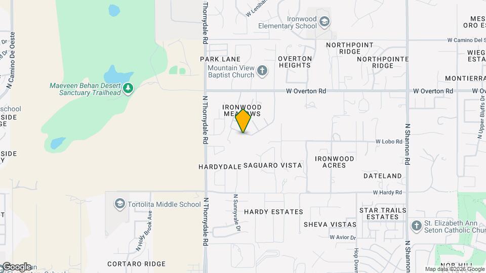 9020 N Jessy Ln Mapa y Detalles de la Ubicación