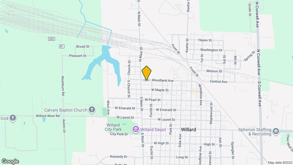 415 Woodland Ave Map and Location Details