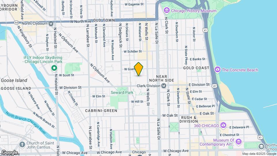 235 W Scott St Map and Location Details