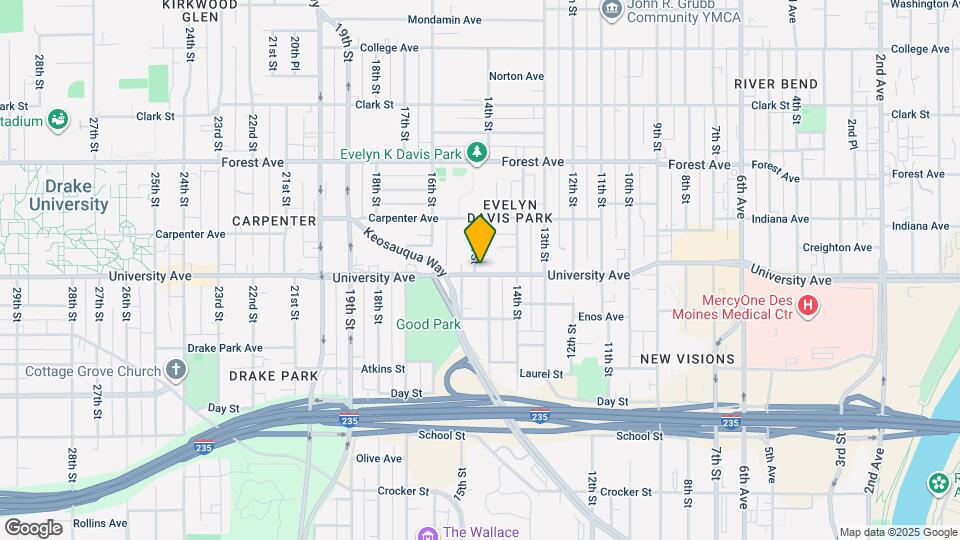 1435 University Ave Mapa y Detalles de la Ubicación