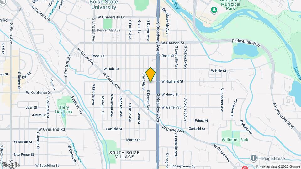 1506 S Denver Ave Map and Location Details