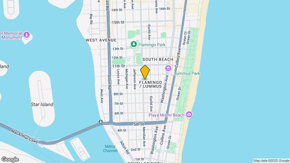 921 Meridian Ave-Unit -10 Map and Location Details
