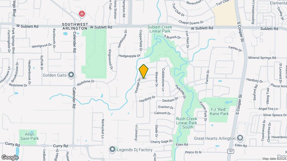 2505 Mesa Glen Dr Map and Location Details