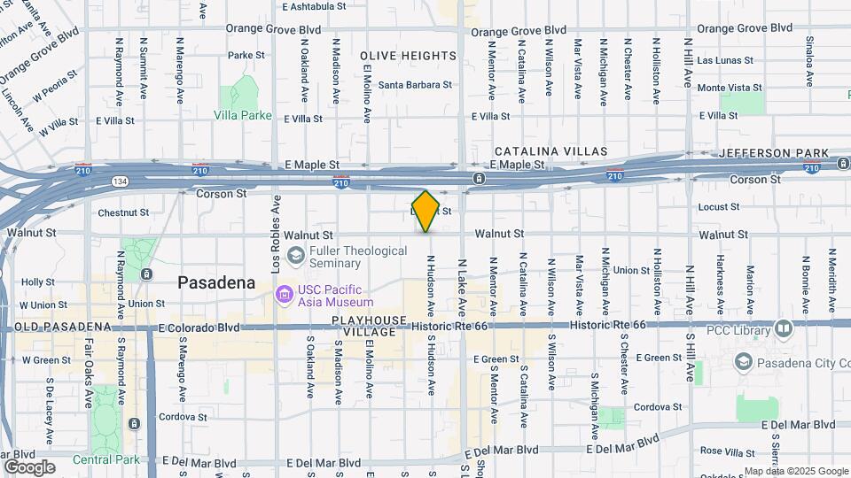 185 N Hudson Ave Map and Location Details