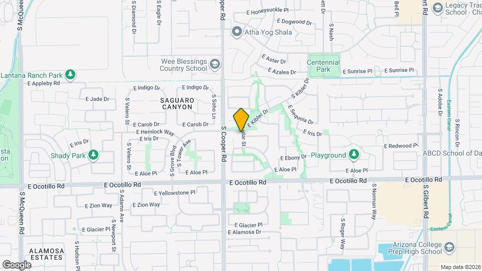 3780 S Salt Cedar St Map and Location Details