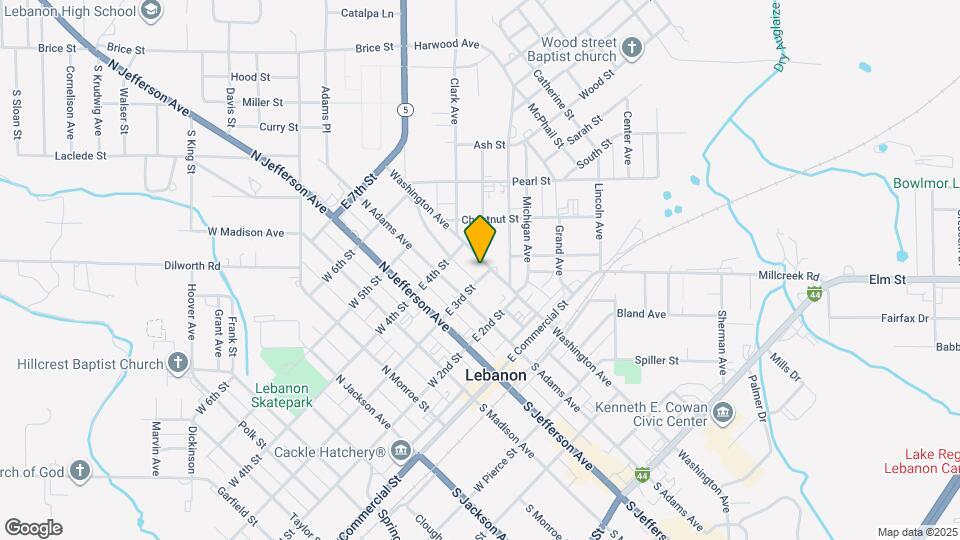 319 N Washington Ave Map and Location Details