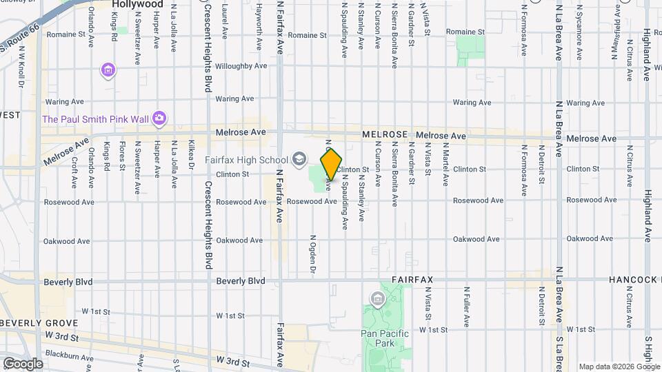 546 N Genesee Ave Map and Location Details