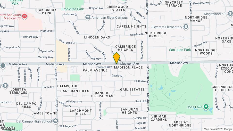 5356 Elsinore Way Map and Location Details