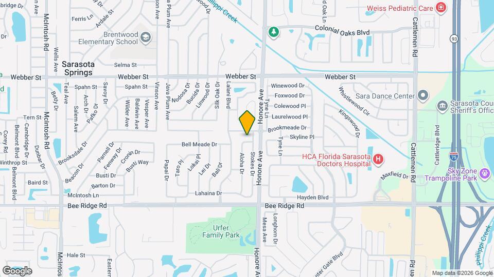 3410 Aloha Dr Map and Location Details