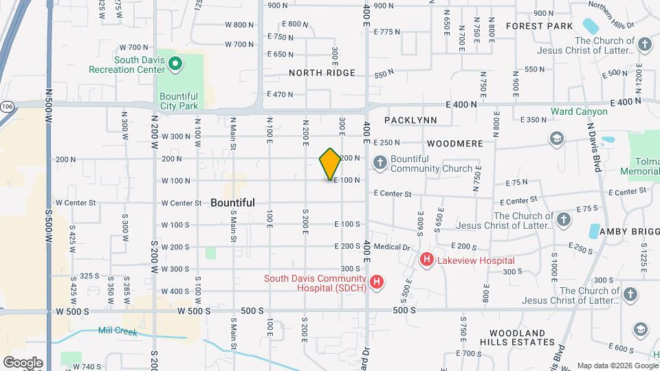 254 E 100 N Map and Location Details