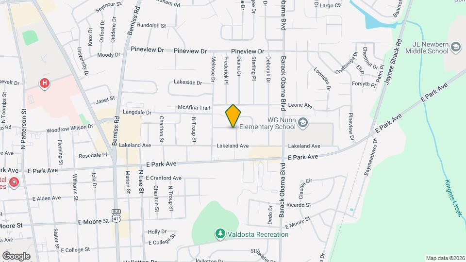 1111 Timberline Dr Map and Location Details