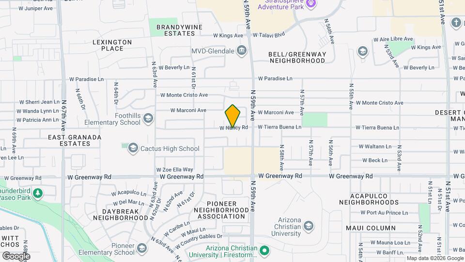 5933 W Nancy Rd Map and Location Details