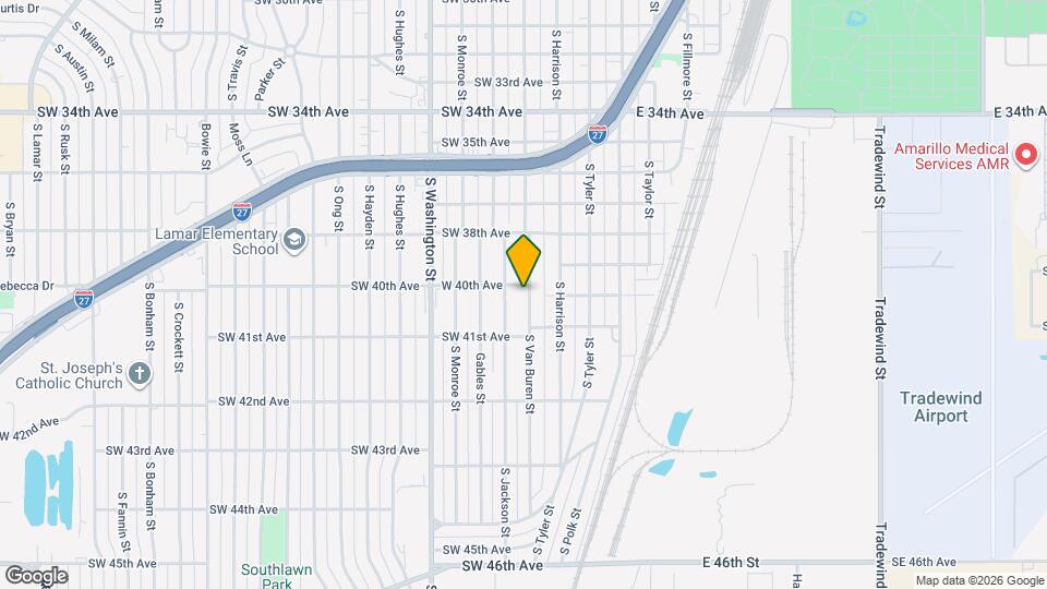 4002 S Van Buren St Map and Location Details