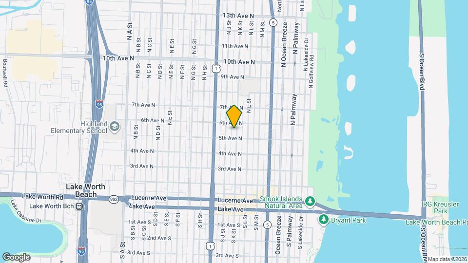 515 N K St Mapa y Detalles de la Ubicación