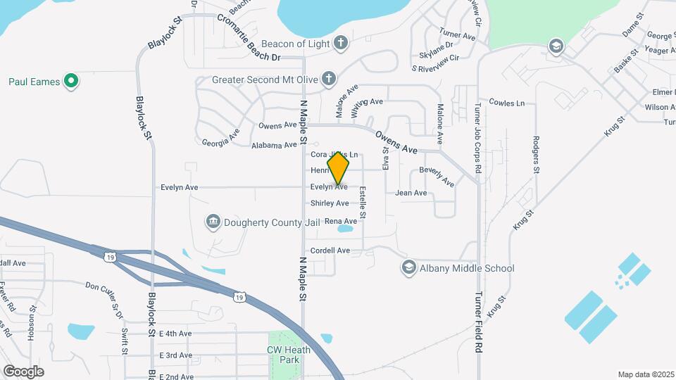 1515 Evelyn Ave Map and Location Details