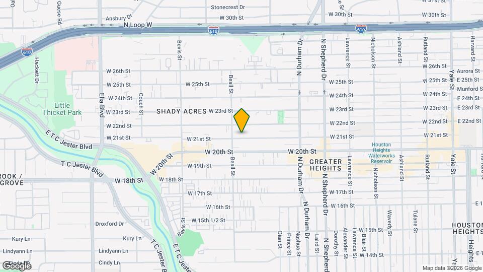 1025 W 21st St Map and Location Details