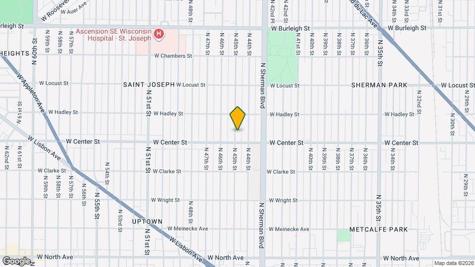 2722 N 45th St, Unit A Map and Location Details